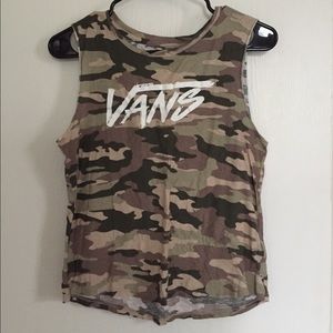 Vans camo tank top